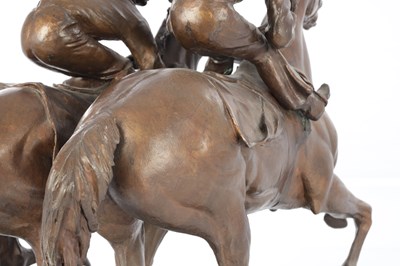 Lot 926 - BERNARD WINSKILL (d. 1980) A LARGE PATINATED BRONZE SCULPTURE