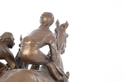 Lot 926 - BERNARD WINSKILL (d. 1980) A LARGE PATINATED BRONZE SCULPTURE
