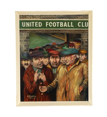 Lot 1206 - WALTER E. SHIMBLES. (BRITISH 1908-1983 OIL ON BOARD