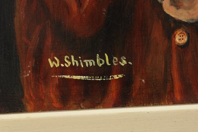 Lot 1206 - WALTER E. SHIMBLES. (BRITISH 1908-1983 OIL ON BOARD