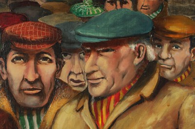 Lot 1206 - WALTER E. SHIMBLES. (BRITISH 1908-1983 OIL ON BOARD