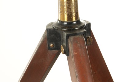 Lot 1007 - W. WATSON & SONS. LONDON. A CASED 19TH CENTURY 3” LACQUERED BRASS TELESCOPE