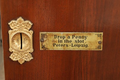 Lot 1038 - A LATE 19TH CENTURY “PENNY IN THE SLOT” UPRIGHT POLYPHON