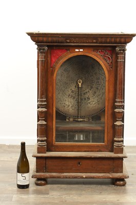 Lot 1024 - A LATE 19TH CENTURY “PENNY IN THE SLOT” UPRIGHT POLYPHON