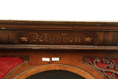 Lot 1024 - A LATE 19TH CENTURY “PENNY IN THE SLOT” UPRIGHT POLYPHON
