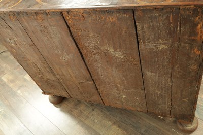 Lot 1710 - A WILLIAM AND MARY LABURUM OYSTER VENNERED CHEST OF DRAWERS