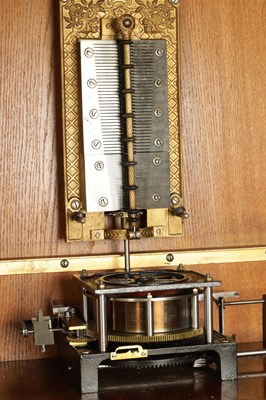 Lot 1041 - A LARGE LATE 19TH CENTURY “PENNY IN THE SLOT” KALLIOPE UPRIGHT POLYPHON ON STAND