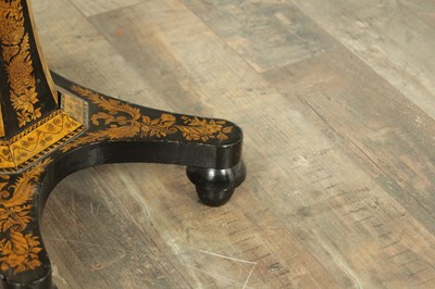 Lot 1648 - A REGENCY PENWORK GAMES TABLE