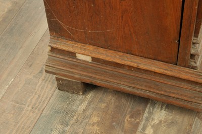 Lot 1035 - A RARE AND LARGE LATE 19TH CENTURY OAK CASED KOMET PENNY IN THE SLOT FLOOR STANDING POLYPHON TYPE MUSIC BOX