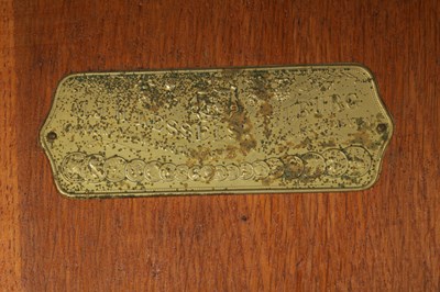 Lot 1035 - A RARE AND LARGE LATE 19TH CENTURY OAK CASED KOMET PENNY IN THE SLOT FLOOR STANDING POLYPHON TYPE MUSIC BOX