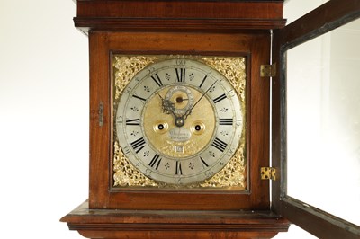 Lot 1552 - W. ANDREWS, LONDON. A LATE 17TH CENTURY PANELLED MARQUETRY AND WALNUT LONGCASE CLOCK