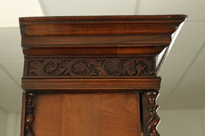 Lot 1552 - W. ANDREWS, LONDON. A LATE 17TH CENTURY PANELLED MARQUETRY AND WALNUT LONGCASE CLOCK