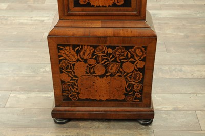Lot 1552 - W. ANDREWS, LONDON. A LATE 17TH CENTURY PANELLED MARQUETRY AND WALNUT LONGCASE CLOCK