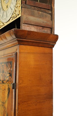 Lot 1552 - W. ANDREWS, LONDON. A LATE 17TH CENTURY PANELLED MARQUETRY AND WALNUT LONGCASE CLOCK