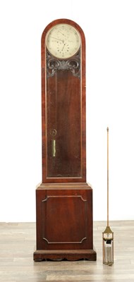 Lot 1417 - WILLIAM JOHNSON, LONDON. A 19TH CENTURY MAHOGANY LONGCASE REGULATOR CLOCK