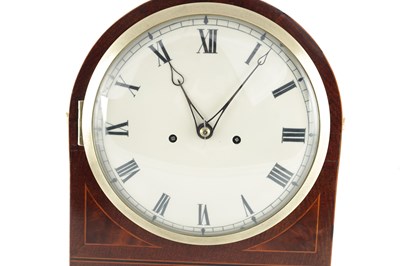 Lot 1491 - A REGENCY FIGURED MAHOGANY DOUBLE FUSEE BRACKET CLOCK
