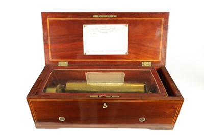 Lot 1046 - A 19TH CENTURY SWISS FORTE-PIANO TWELVE AIR NICOLE FRERES MUSIC BOX