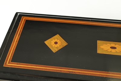 Lot 1032 - A 19TH CENTURY SWISS KEY WOUND SIX AIRS HARP/ZITHER MECHANICAL MUSIC BOX