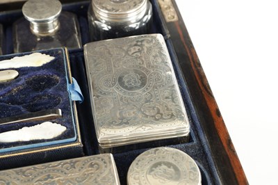Lot 965 - MANSFIELD, DUBLIN. A FINE 19TH CENTURY CALAMANDER AND BRASS INLAID DRESSING BOX