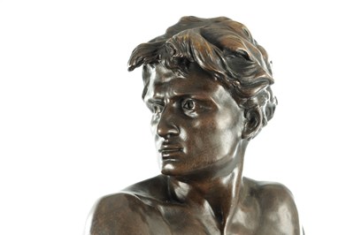 Lot 846 - LEON BONDUEL (FRENCH, 1857-1928) A LARGE LATE 19TH CENTURY PATINATED BRONZE SCULPTURE