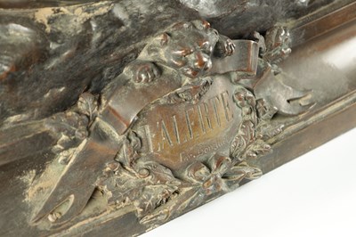 Lot 846 - LEON BONDUEL (FRENCH, 1857-1928) A LARGE LATE 19TH CENTURY PATINATED BRONZE SCULPTURE