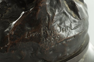 Lot 846 - LEON BONDUEL (FRENCH, 1857-1928) A LARGE LATE 19TH CENTURY PATINATED BRONZE SCULPTURE