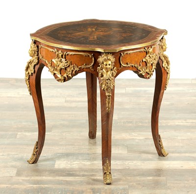 Lot 1686 - A FRENCH LOUIS XVI STYLE ORMOLU MOUNTED CENTRE TABLE