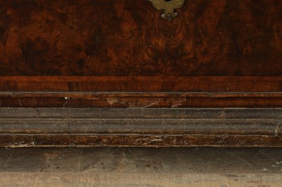 Lot 1722 - AN EARLY 18TH CENTURY BURR WALNUT BUREAU BOOKCASE