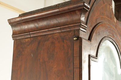 Lot 1722 - AN EARLY 18TH CENTURY BURR WALNUT BUREAU BOOKCASE