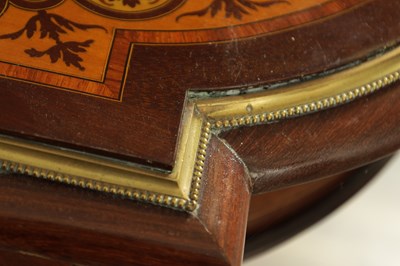 Lot 1721 - A FINE 19TH CENTURY FRENCH INLAID KINGWOOD WRITING TABLE