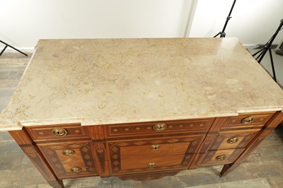 Lot 1745 - A PAIR OF 18TH CENTURY STYLE FRENCH MARQUETRY COMMODES