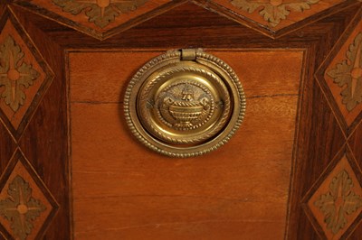 Lot 1745 - A PAIR OF 18TH CENTURY STYLE FRENCH MARQUETRY COMMODES