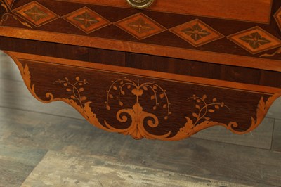 Lot 1745 - A PAIR OF 18TH CENTURY STYLE FRENCH MARQUETRY COMMODES