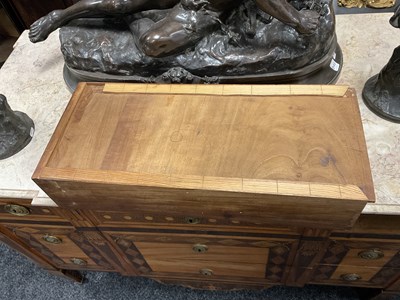 Lot 1745 - A PAIR OF 18TH CENTURY STYLE FRENCH MARQUETRY COMMODES