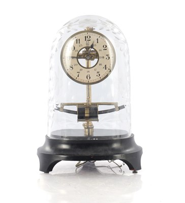 Lot 1443 - AN EARLY 20TH CENTURY FRENCH ELECTRIC BULLE MANTEL CLOCK