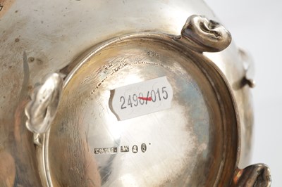 Lot 296 - A GEORGE IV THREE PIECE SILVER TEA SET