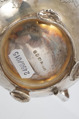 Lot 296 - A GEORGE IV THREE PIECE SILVER TEA SET