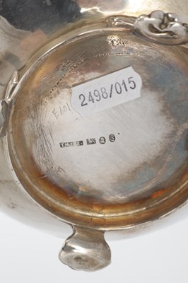 Lot 296 - A GEORGE IV THREE PIECE SILVER TEA SET