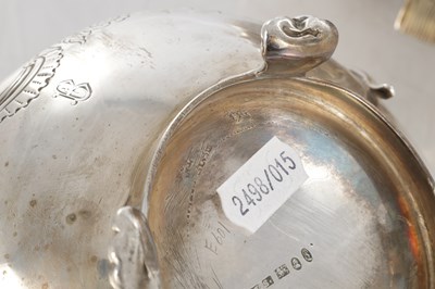 Lot 296 - A GEORGE IV THREE PIECE SILVER TEA SET