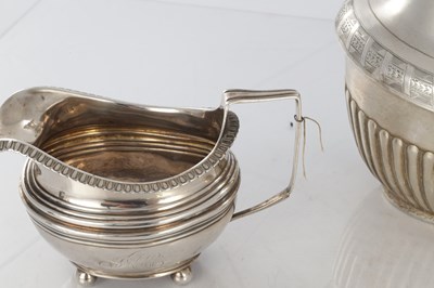Lot 288 - A MATCHED LATE 19TH CENTURY THREE-PIECE TEA SET