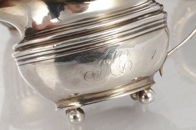 Lot 288 - A MATCHED LATE 19TH CENTURY THREE-PIECE TEA SET