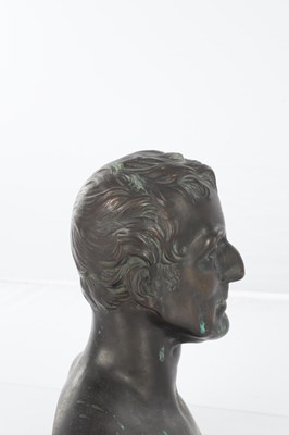 Lot 779 - ATT GEORGE GAMON ADAMS (1821-1898) BRONZE BUST SCULPTURE OF THE DUKE OF WELLINGTON