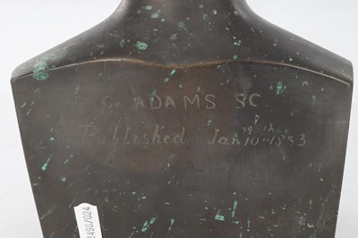 Lot 779 - ATT GEORGE GAMON ADAMS (1821-1898) BRONZE BUST SCULPTURE OF THE DUKE OF WELLINGTON