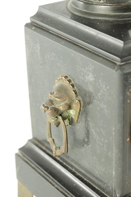 Lot 1550 - A.R. GUILMET. A 19TH CENTURY FRENCH FIGURAL MYSTERY SWINGING MANTEL CLOCK