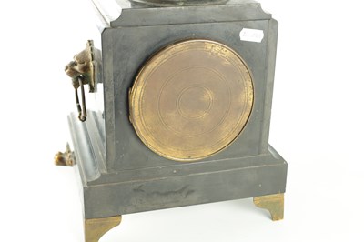 Lot 1550 - A.R. GUILMET. A 19TH CENTURY FRENCH FIGURAL MYSTERY SWINGING MANTEL CLOCK