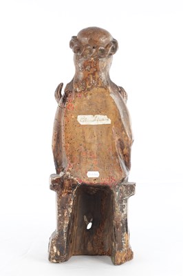 Lot 977 - A 15TH CENTURY CARVED FRUITWOOD FIGURE OF CHRIST