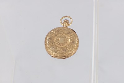 Lot AN 18CT GOLD CASED SWISS FOB WATCH