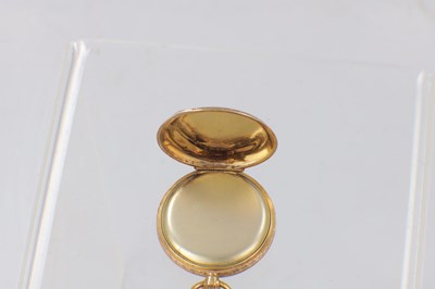 Lot AN 18CT GOLD CASED SWISS FOB WATCH
