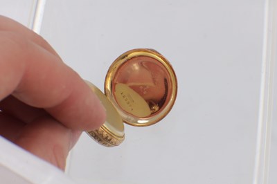Lot AN 18CT GOLD CASED SWISS FOB WATCH