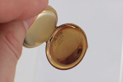 Lot AN 18CT GOLD CASED SWISS FOB WATCH